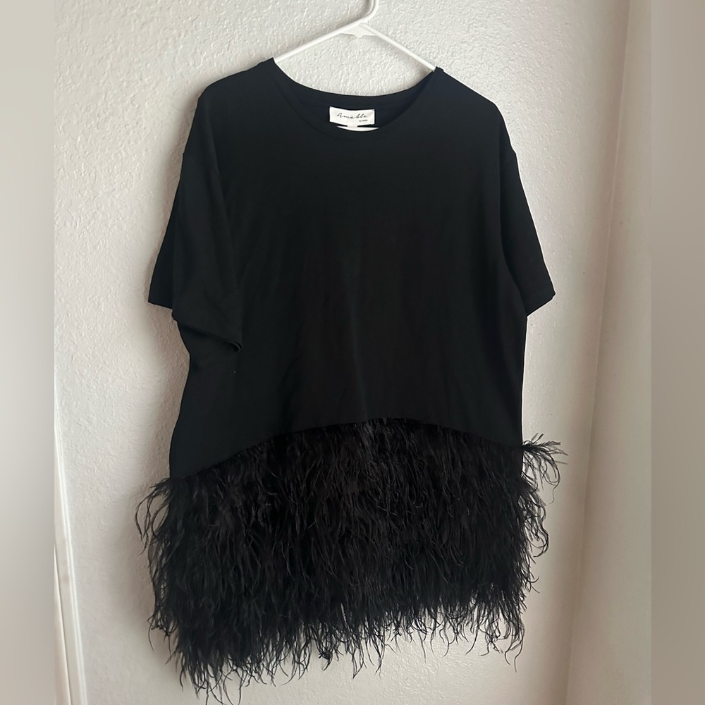 Feather Tshirt Dress